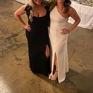 Amsale Sloan Ivory Bridesmaids Dress 10 One Shoulder